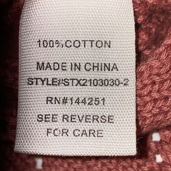 Jessica Simpson Long Sleeve V-Neck Knit Sweater In Blush Salmon Size Small - Picture 12 of 13